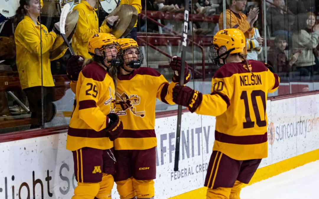 #3 Gopher women’s hockey gets two separate hat tricks in 11-1 win over Bemidji State on Saturday