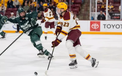 Gopher men’s hockey drops 7-1 decision to #2 Michigan State on Friday
