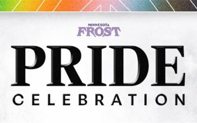 Frost celebrating PRIDE at game today in St. Paul