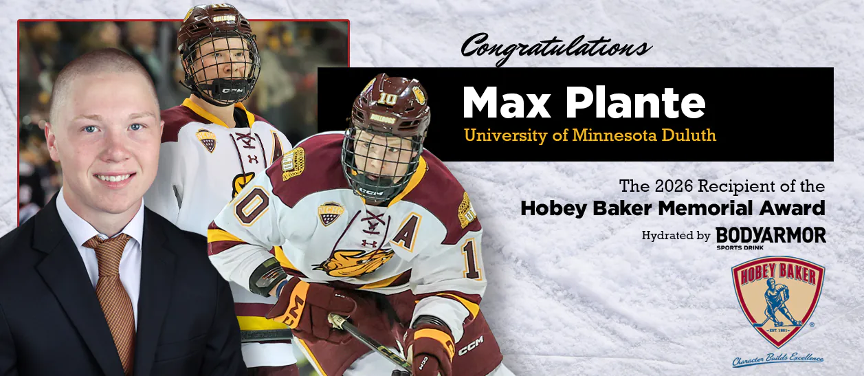 UMD star Max Plante of Hermantown wins Hobey Baker Memorial Award UMD star Max Plante of Hermantown wins Hobey Baker Memorial Award