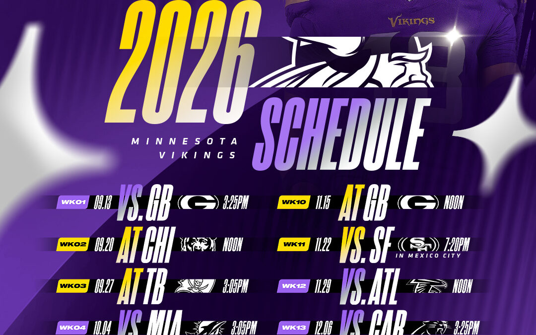Vikings release 2026 schedule