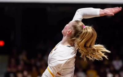 #21 Gopher volleyball hosting Michigan tonight (AUDIO)